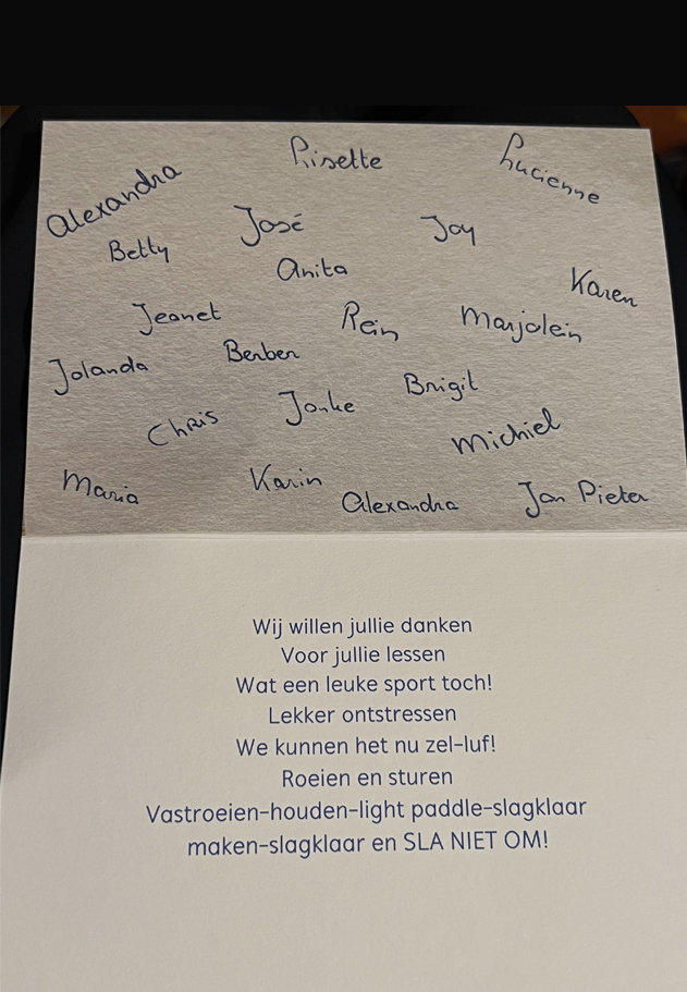 3 oktober 2023 – Nieuwe Eemleden bedanken de instructeurs