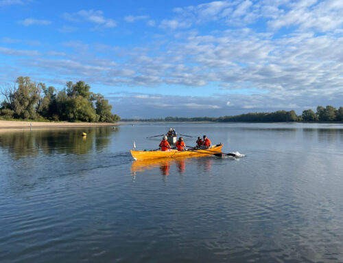 IJsseltocht, roeien op stromend water